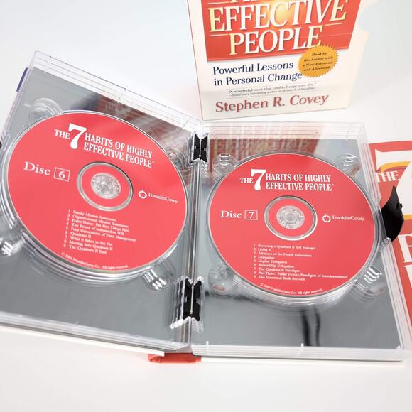 The 7 Habits of Highly Effective People 13 CDs AUDIO BOOK by Stephen Covey - GUC - Picture 10 of 15
